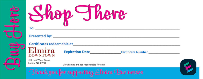 shopping spree certificate template